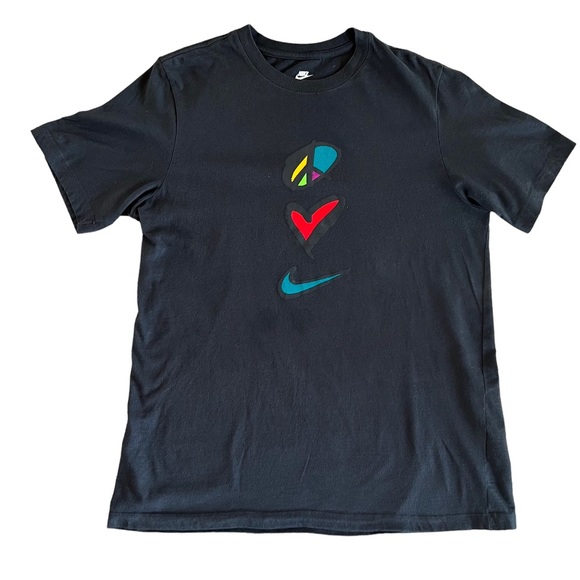 nike peace love swoosh shirt